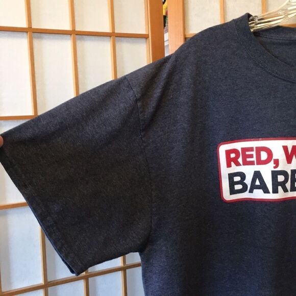 Jerzees Tee with Red, White & Barbecue Graphic - Picture 8 of 8